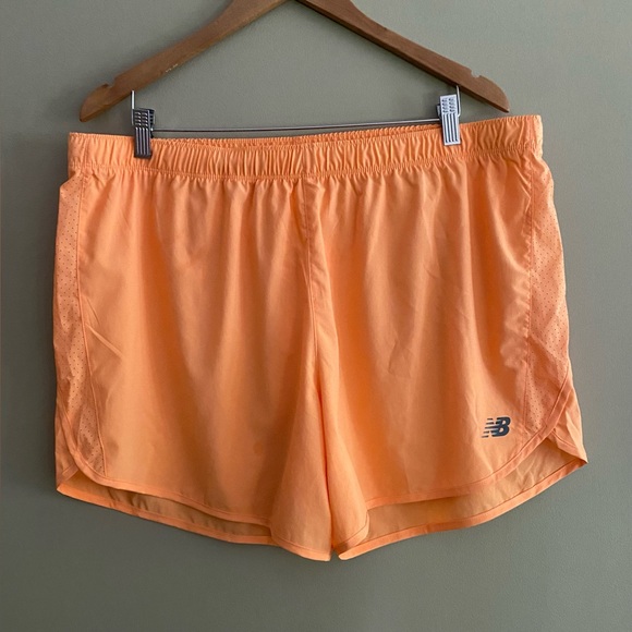 New Balance Orange Athletic Shorts Moisture-Wicking Design - Picture 13 of 17